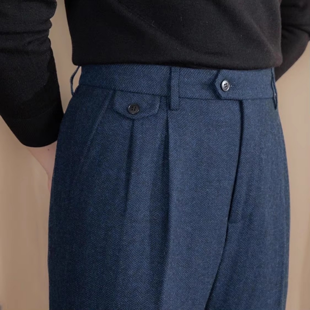 Montaro Wool Pleated Trousers