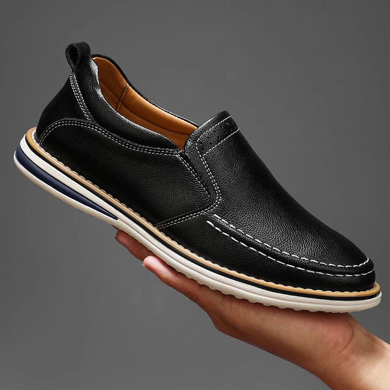 Alvoro Genuine Leather Loafers