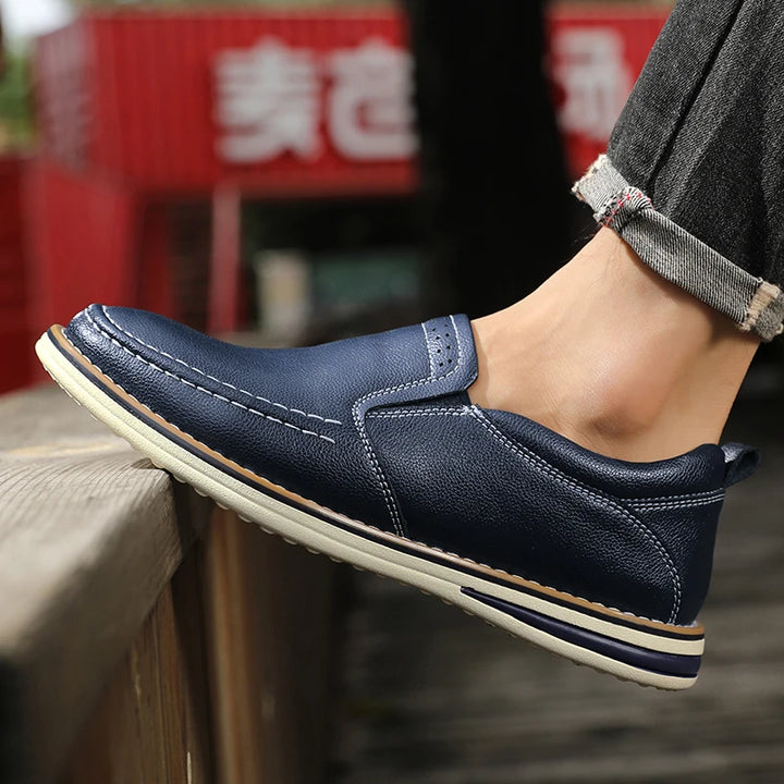 Alvoro Genuine Leather Loafers
