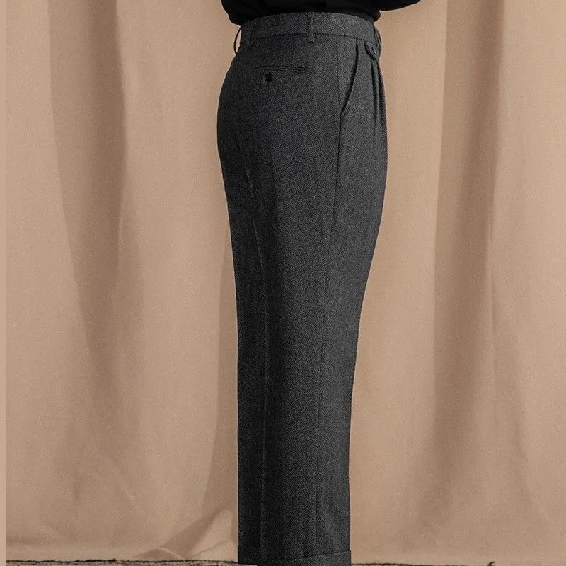 Montaro Wool Pleated Trousers