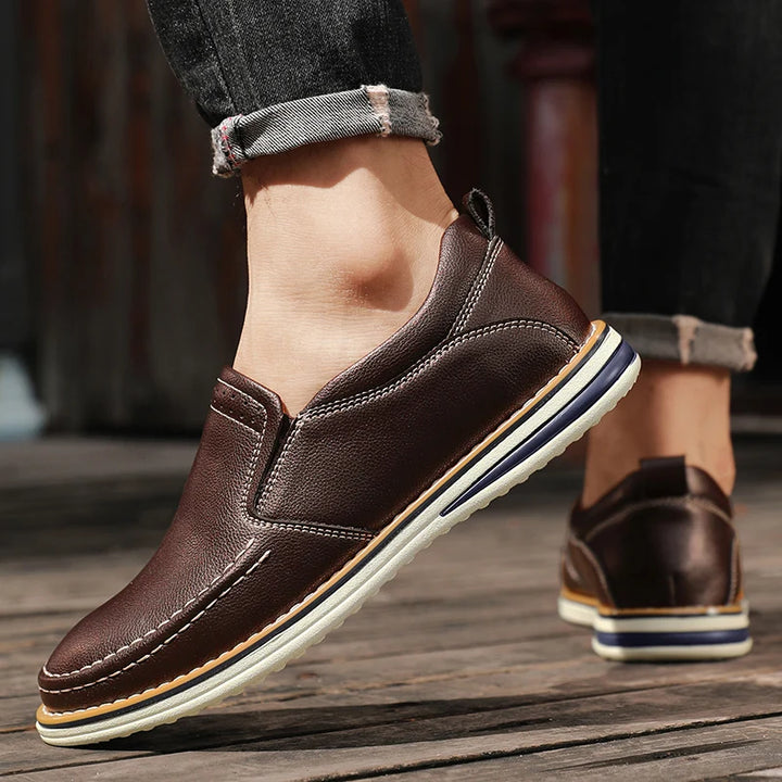 Alvoro Genuine Leather Loafers