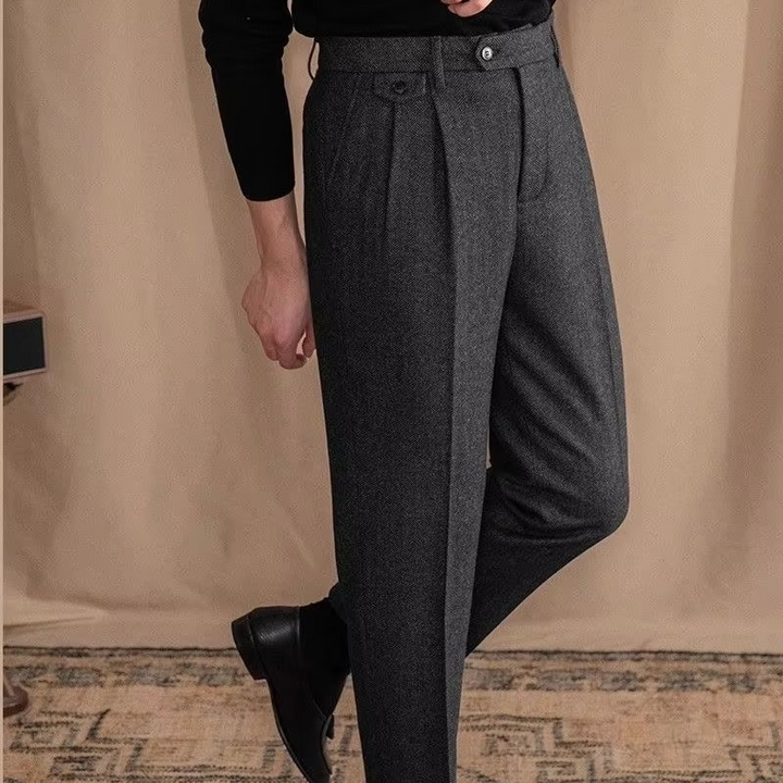 Montaro Wool Pleated Trousers