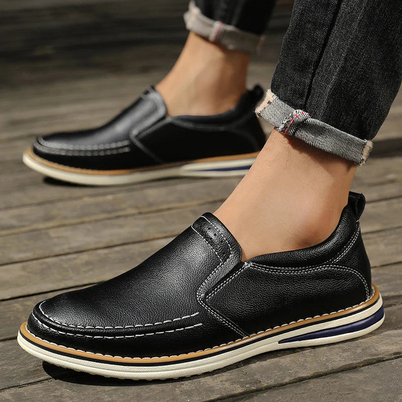 Alvoro Genuine Leather Loafers