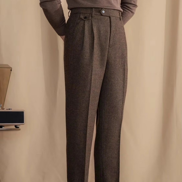 Montaro Wool Pleated Trousers
