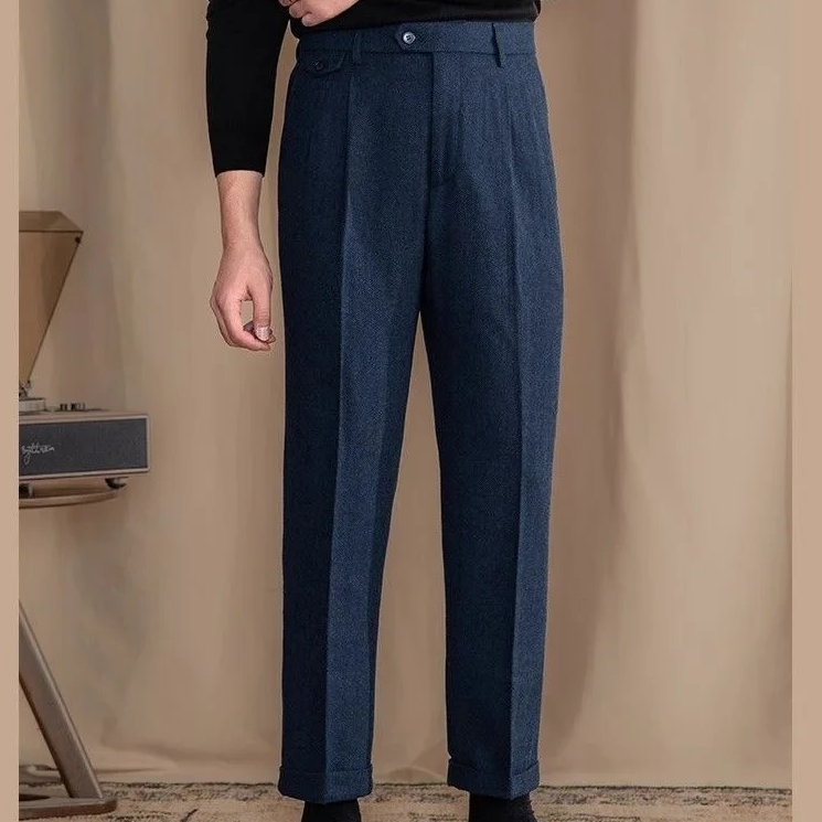 Montaro Wool Pleated Trousers