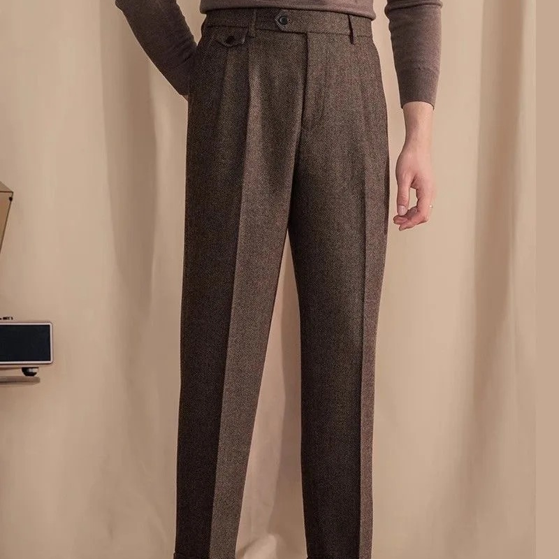 Montaro Wool Pleated Trousers