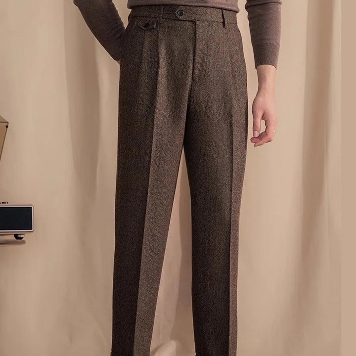 Montaro Wool Pleated Trousers