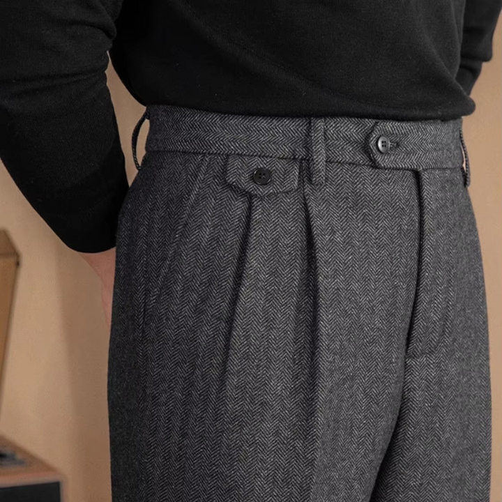 Montaro Wool Pleated Trousers